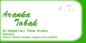 aranka tobak business card